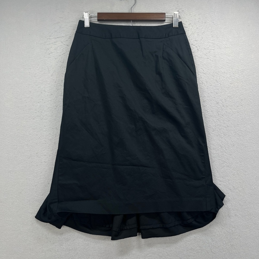 Body By Victoria Skirt Womens 6 Black Mermaid Hem Business Work Office Chic